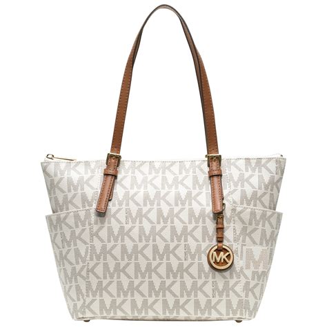 michael kors bag set|michael kors white tote bag.